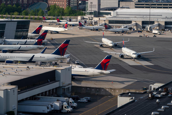 Delta A321neo at Boston Logan Airport