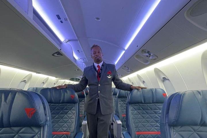 Endeavor flight attendant Floyd Dean-Shannon.